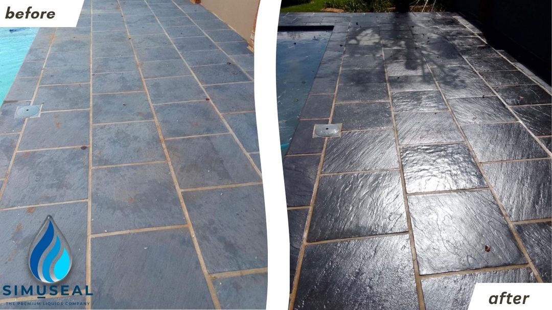 Before and after — Deep clean & seal, Johannesburg