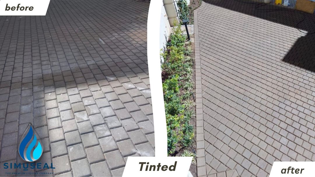 Before and after — Sandstone colour-enhance, Johannesburg