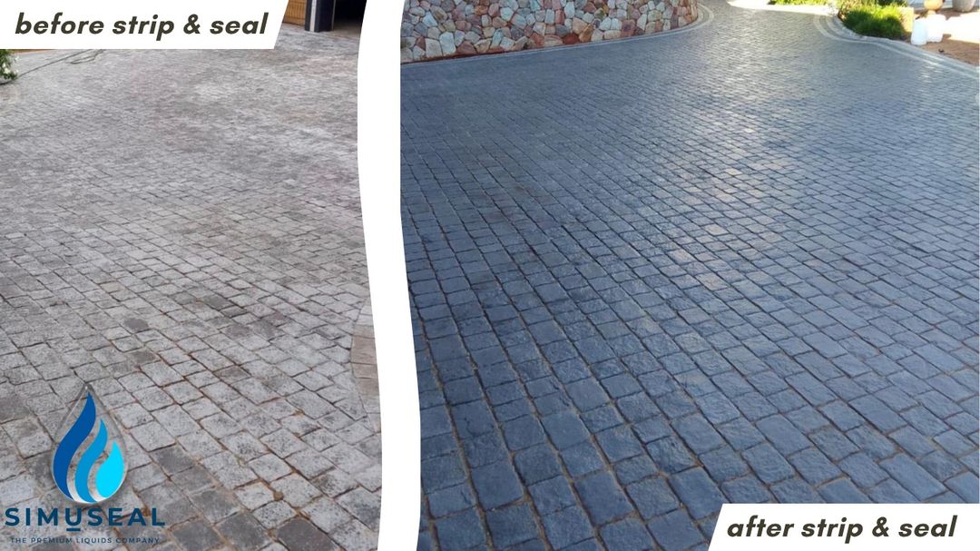 Before and after — Patio deep clean & seal, Johannesburg